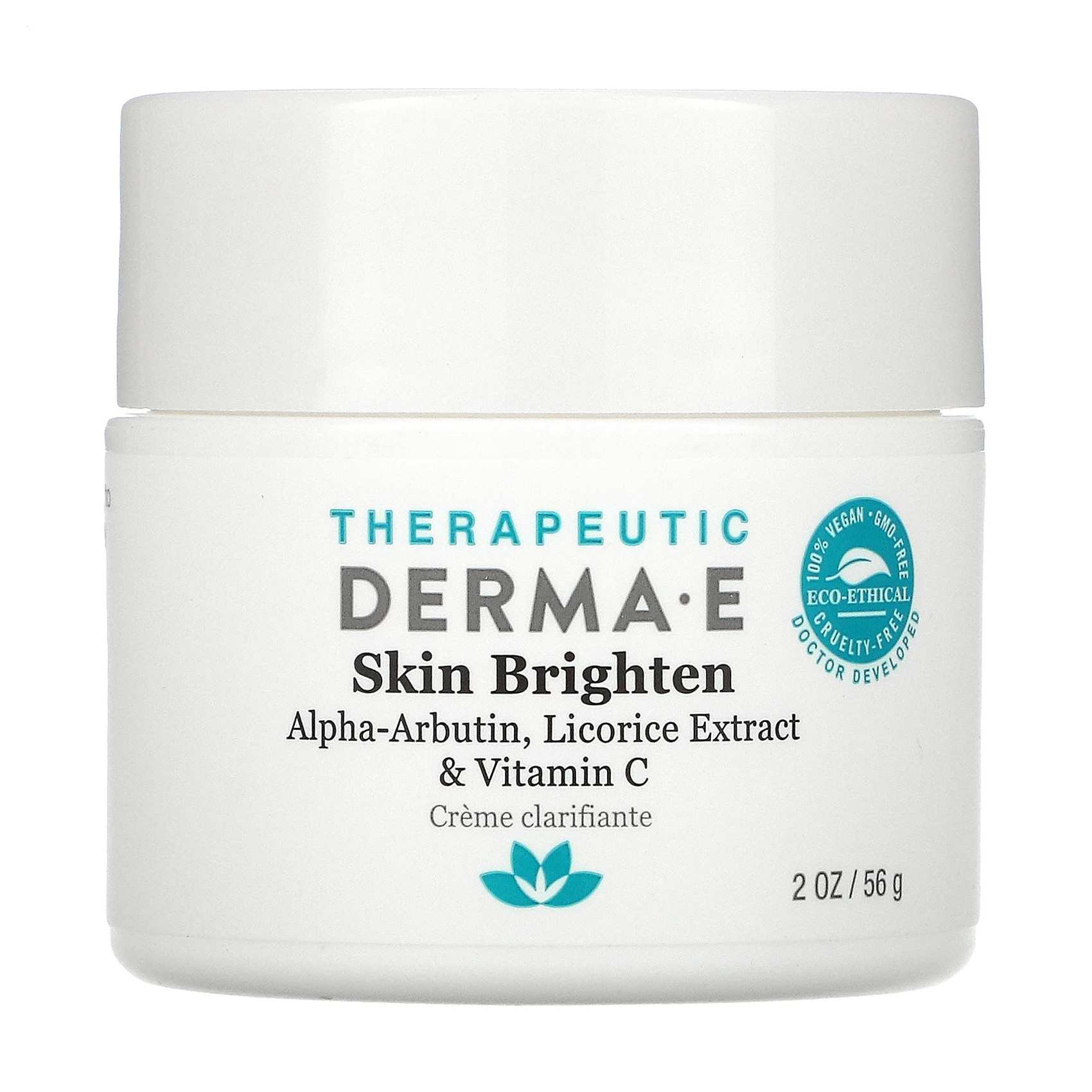 Крем для обличчя Derma E Skin Brighten з вітаміном Е і цинком, 56 г